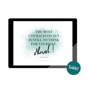 View wallpaper artwork on tablet PC by Kamikatzedesign Berlin