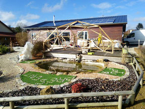 Demi dôme géodésique