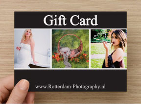 gift card for casting shoot