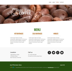 site jimdo sidebar en bas de page