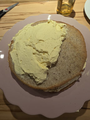 Einzelne Schichten der Esterházy-Torte