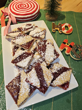 Linzer Schnitten klassisch bereit zum servieren
