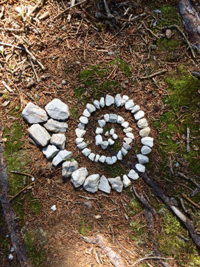 Natur Coaching Steinspirale