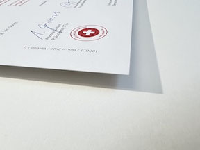 Urkunde einrahmen lassen