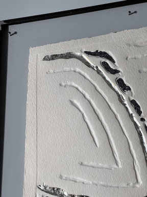 Prägung - Mischtechnik auf Büttenpapier