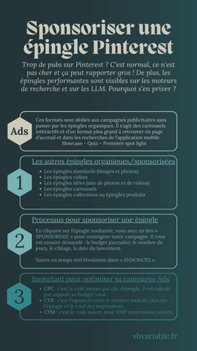 Sponsoriser une épingle Pinterest (ou créer une campagne publicitaire ads) fait augmenter son trafic web et les conversions vers les produits ou les services.