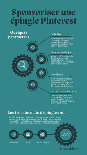 Quelques astuces et paramètres pour sponsoriser une épingle Pinterest. Lancer des campagnes publicitaires sur cette plateforme permet d'obtenir du trafic sur son site web en engageant un petit budget.
