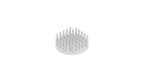 Fischer Elektronik  ICK S R 28,5 x 10  Ø 28,5 x 10 mm, 丸形 ピンヒートシンク