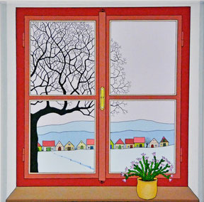 Fenster Winter verkauft