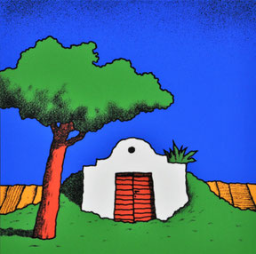 Fuchs Gerhard Stefan Grafik Weinkeller