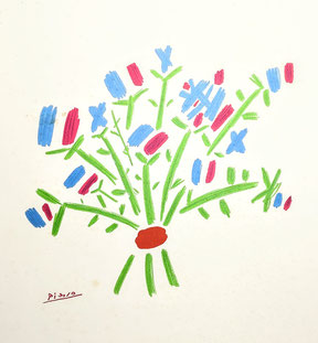 Picasso Kunstdruck Petit Bouquet Blumen