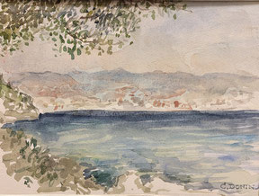 Donin Christoph Aquarell Küstenlandschaft