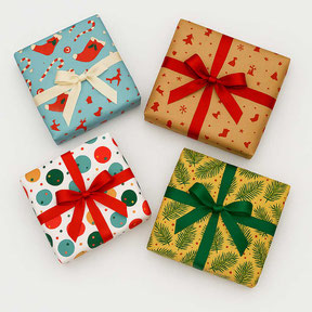 Geschenkpapier Weihnachten Recycling