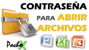 Contraseña para abrir archivos en Excel