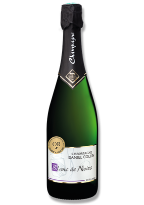 La cuvée Blanc de Noirs est un champagne extra brut élaboré exclusivement à base de raisins noirs : pinot meunier et pinot noir