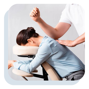 massage Amma sur chaise en entreprise pour le bien-être au travail