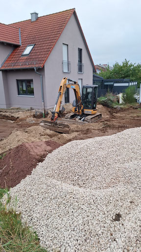 Baustelle für die Obstbrennerei Scheurer