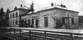 Der Flehinger Bahnhof in einer Aufnahme um 1912. Hier findet am 16.01.2020 unsere Generalversammlung statt.