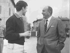 Nella foto l'Ing. Giuseppe Ghillini 2° Presidente della Federazione assieme a "Toro" Rinaldi