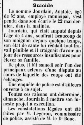 Extrait de L'Echo saintongeais du 29/05/1932