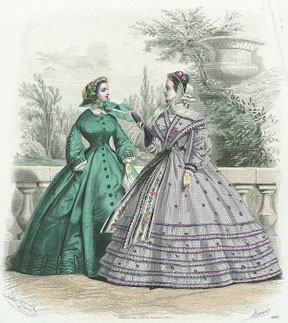 victorian style dress Southern Girl House of Aama you can have another style like Poet sleeves Striped Victorian Dress L