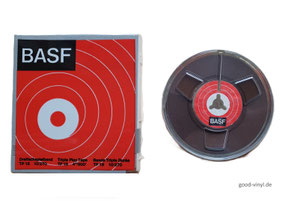 Tonbandspule BASF, 60&70er Jahre (10cm-Spule mit 270m Bandlänge)