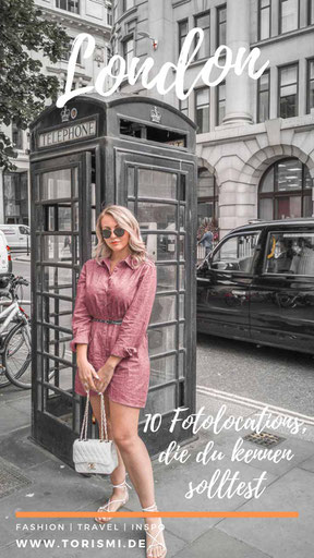 Im Blogartikel dreht sich alles um 10 Instagram Spots in London.