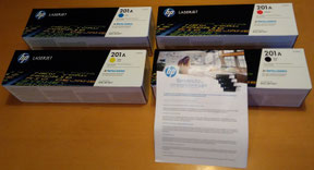 HP Toner originale 201/a Cyan Yellow Magenta Black Recensione Review
