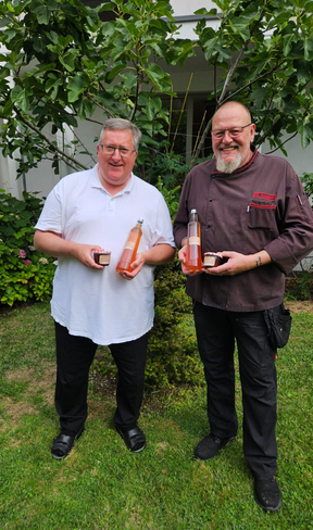 v.l.: Abt Albert Dölken, Koch Oliver Jerghoff