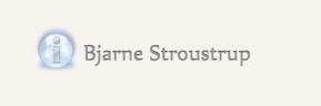 Bjarne Stroustrup Interview button