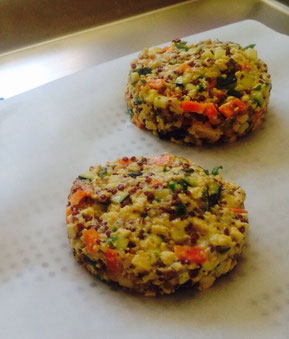 Les galettes avant la cuisson