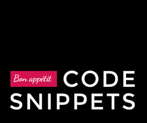 Codesnippets: die Code-Schnipsel-Sammlung vom Events&Produktion-Team