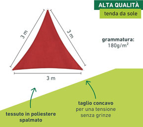 vela #impermeabile #tenda #triangolare #grigia