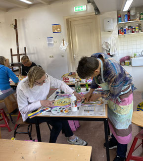Cursisten bij Oud Woelwijck ©