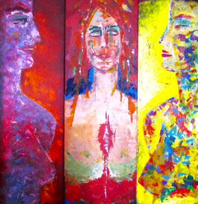 Triptychon 3x 40cm x 120cm, nur als Fotoleinwand 40x30cm