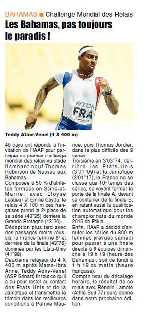 LA  REP 26/05/2014 Athlétisme