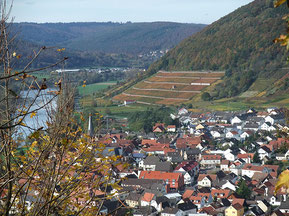 Blick vom Kloster Engelberg auf Großheubach
