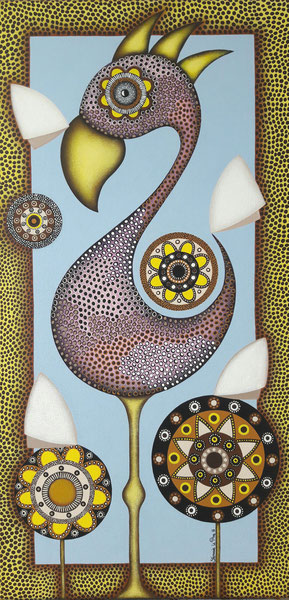 Tableau Flamant Rose - Stéphanie Le Pitre 