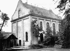 Rückseite der Synagoge im Sommer 1938