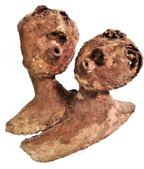 le baiser sculpture de deux visages "elsa mrugalski"