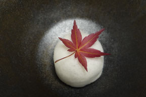 Dried edible Japanese maple leaf