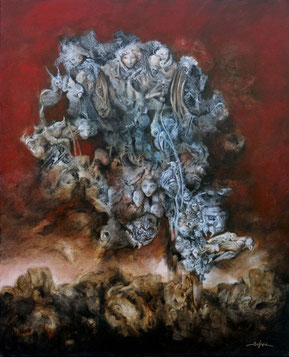 "spawns IV" Acrylique sur toile dim: 73cmx60cm