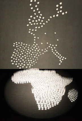 Source, installation de Laurent Valera, TheMatter - Dakar