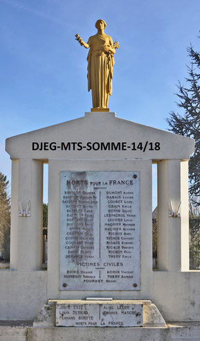Monument de Nurlu - Louis Faille (architecte) - Paul Auban( sculpteur)