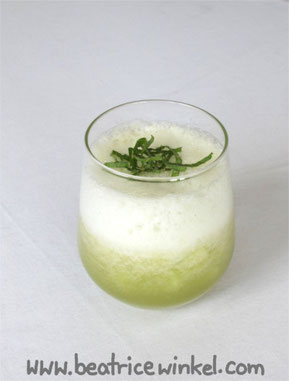 vegane Melonen-Birnen-Bowle