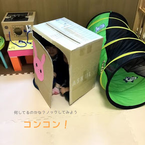 何してるのかな?コンコン♪