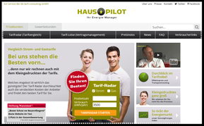 Screenshot Energieportal HausPilot (Quelle: hauspilot.de)