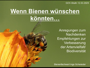 Vortrag beim Garten & Ortsverschönerungsverein
