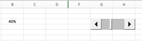 Excel Scrollbar einfügen Prozentbalken