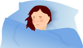 sick in bed